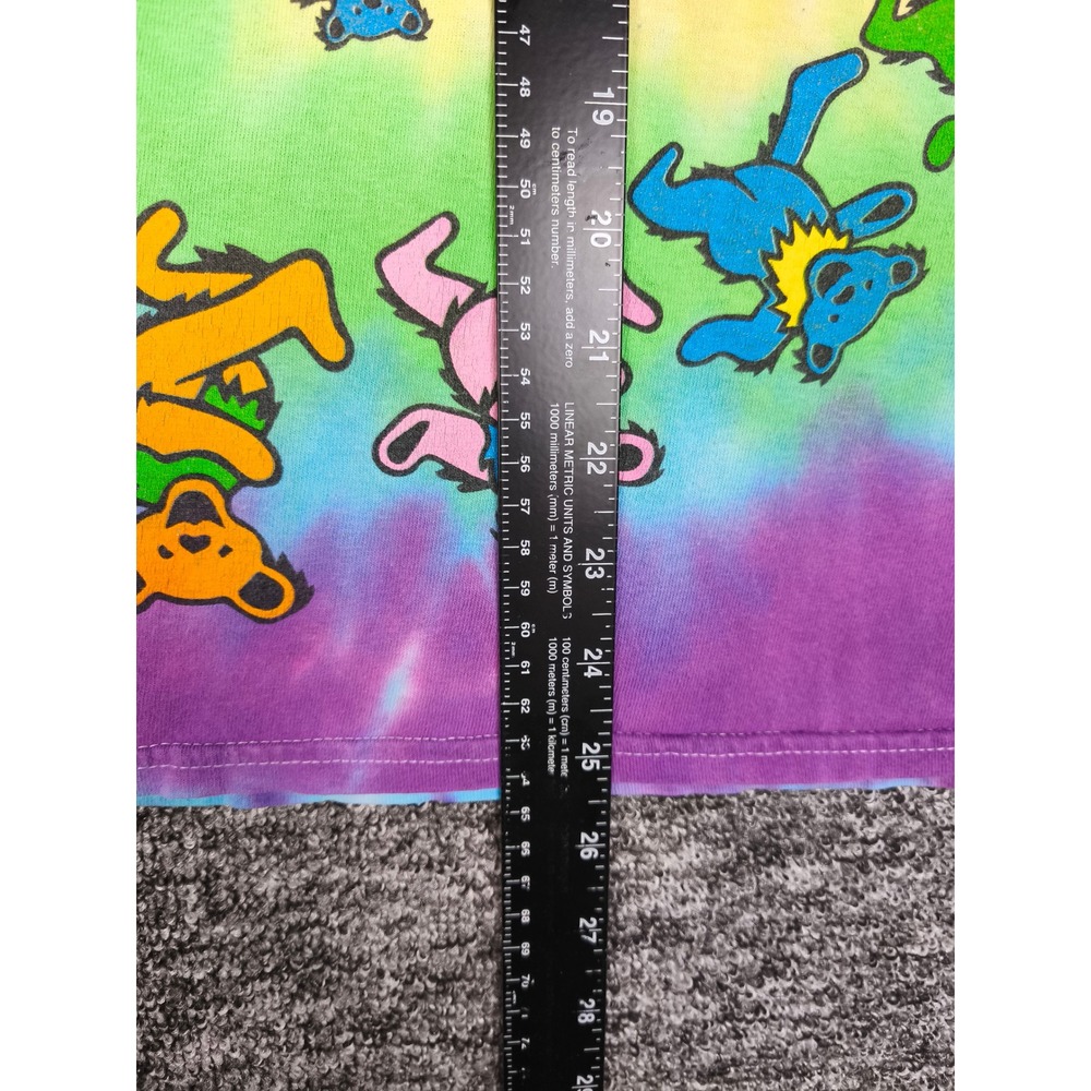 Grateful Dead Dancing Bears Rainbow Tie Dye Graphic T-Shirt Mens Medium 2016 - Picture 5 of 8